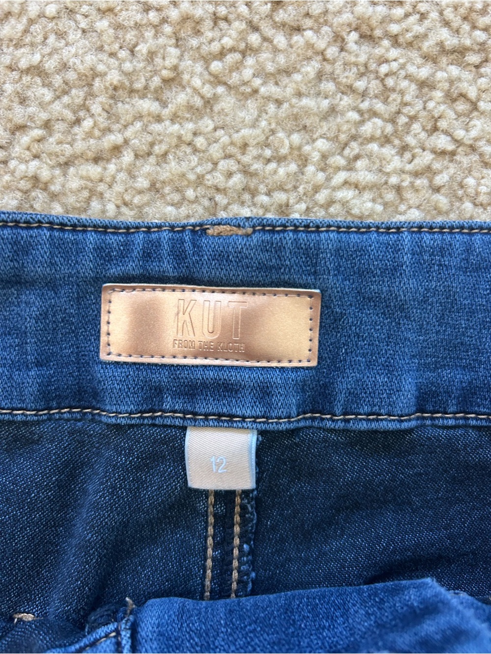 KUT Wide Leg Dark Denim Pants - Picture 3 of 7